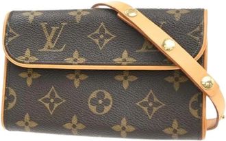 Louis Vuitton Pre-owned Belt Bags, female, Brown, Size: ONE SIZE Pre-owned Canvas Belt Bag