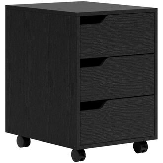 HOMCOM Cajonera de oficina 40x50x57.5 cm negro