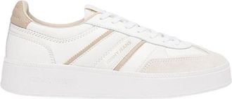 Tommy Jeans Platform Sneakers - Dames - Sneakers - Wit - 38 EU - Leer - Schoenen