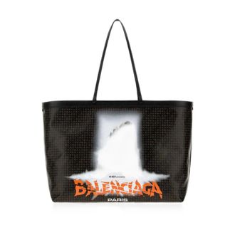 Balenciaga Tassen, Dames, Zwart, ONE Size, Katoen, Select Tote Bag Large