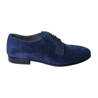 Pollini Schoenen, Heren, Blauw, 43 EU, Su&egrave;de, Mocassins Su&egrave;de