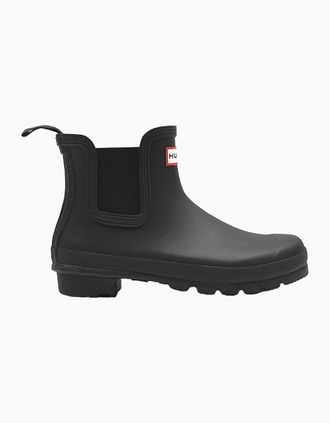 Hunter Womens Hunter Womens/Ladies Original Waterproof Block Heel Chelsea Boots - Black - Size: 4