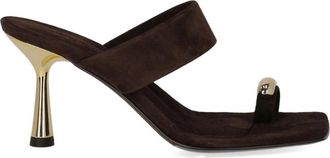 Sergio Levantesi Iride Heeled Mule - Dames - Muiltjes - Bruin - 36 EU - Leer - Schoenen