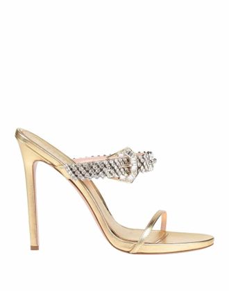 Gedebe Womens Bianca Leather Sandal In Gold