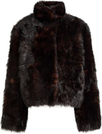 Toteme Shearling Jacket - Dark Brown - 34 (UK6 / XS)