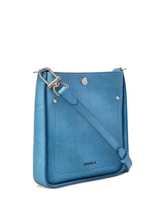 Shinola Boekentas met bandje met studs - Blauw