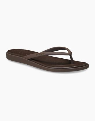 Crocs Womens Crocs Miami Matte Flip EVA Womens Coffee Sandals - Brown - Size: UK 8 / eu 41/42 / us w10