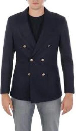 Eleventy Jacket - Heren - Blazers - Blauw - L - Jassen