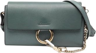 Chlo&eacute; Pre-owned Cross Body Bags, female, Blue, Size: ONE SIZE Pre-owned Faye Crossbody