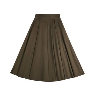Fay Midi Skirts, female, Green, Size: 3XL Midi Skirts