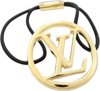 Louis Vuitton Pre-owned Accessories, female, Yellow, Size: ONE SIZE Pre-owned Fabric Hair Accessory