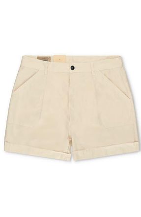Fortela Haute Twill Cotton Shorts in Mlk at Nordstrom, Size 34 Eu