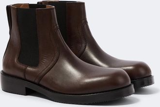 Dries Van Noten Botas chelsea de piel