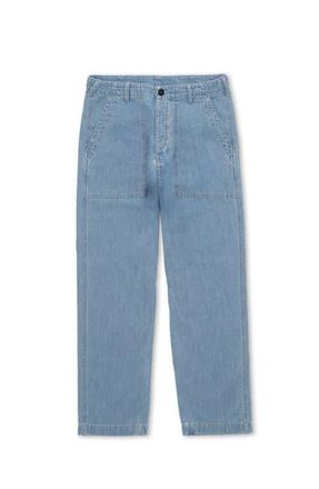 Fortela Bleach Wash Denim Pants in Pale Blue at Nordstrom, Size 36 Eu