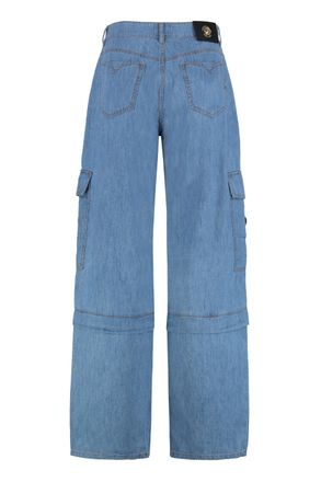 Versace Jeans Couture Denim Cotton Cargo Cargo Pants - Blue