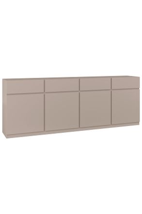 MID.YOU Mid.you Sideboard, Beige, Holzwerkstoff, 4 Fächer, 4 Schubladen, 225x82.5x40 cm, FSC, stehend, Kleinmöbel, Kommoden, Sideboards