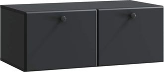 vidaXL Mueble De Tv De Pared 78,5 X 41 X 30 Cm Negro Vidaxl