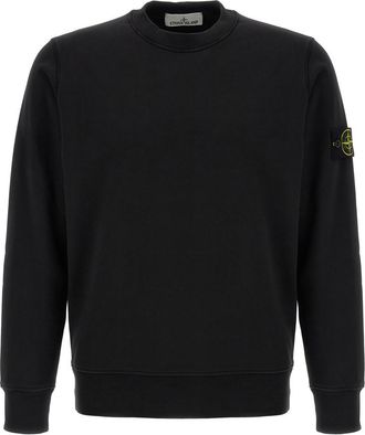 Stone Island Black Cotton Sweatshirt