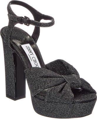 Jimmy Choo London Heloise 120 Glitter Platform Sandal