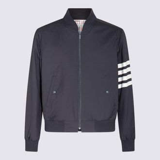 Thom Browne Navy Wool Casual Jacket