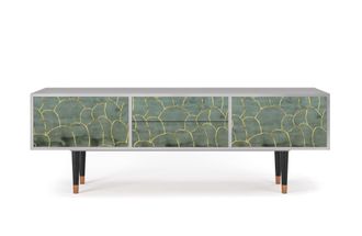 StoryZ Mueble de TV azul-verde 2 cajones y 2 puertas L 170 cm