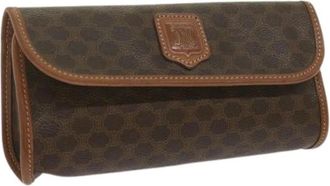 Celine Pre-owned Plastic Pouch - Dames - Vintage Clutch - Bruin - ONE Size - Vintage