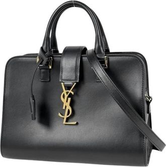 Saint Laurent Pre-owned Vintage Handbag - Dames - Vintage Handtas - Zwart - ONE Size - Leer - Vintage