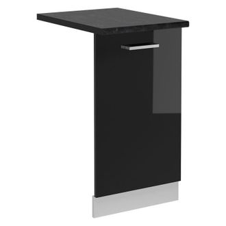Vicco Pannello frontale della lavastoviglie R-Line, Nero lucido, 45 cm, pl Antracite Vicco