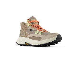 New Balance Fresh Foam X Hierro Mid GTX(r) Womens Shoes Linen/Mushroom : 7 B - Medium, Leather/Textile