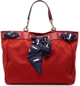 Gucci Pre-owned Tote Bags, female, Red, Size: ONE SIZE Pre-owned Tote Bag