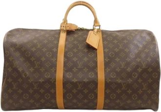 Louis Vuitton Pre-owned Monogram Boston Bag - Dames - Vintage Weekendtas - Bruin - ONE Size - Vintage