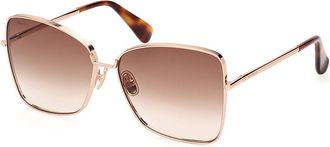 Max Mara MM0097 MENTON1 28F Womens Sunglasses Gold Size 59
