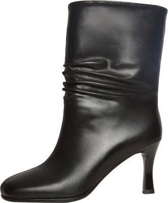 Cesare Gaspari Schoenen, Dames, Zwart, 40 EU, Leer, Grace Leren Enkellaarsjes