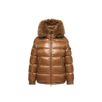 Moncler Moncler Hypolais Short Down Jacket, Women, Brown, Size: 0
