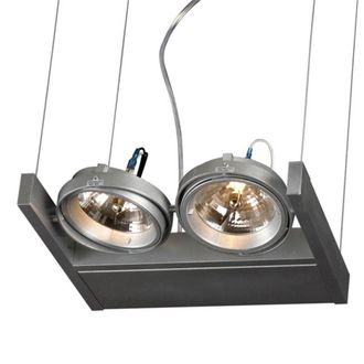 Netlighting 2 Light Commercial Lighting Aluminum G53 Bulb in Grey