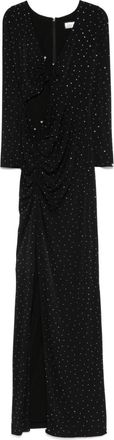 Nissa crystal-embellished maxi dress - Black