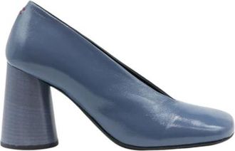 Halmanera D&egrave;collet&egrave; - Dames - Pumps - Blauw - 40 EU - Leer - Schoenen