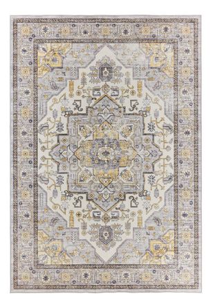 Nazar Rugs Alfombra vintage oriental amarilla 160x220 cm