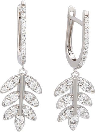 Suzy Levian Suzy Levian Silver Cz Dangle Earrings