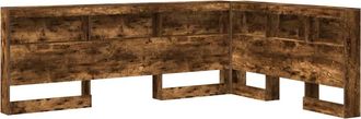 vidaXL Vidaxl - Testata Contenitore Rovere Fumo 160 Cm Legno Multistrato