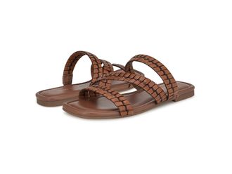 Nine West Quinlea Womens Sandals Dark Brown : 9.5 M, Rubber