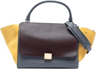 Celine Pre-owned Handbags, female, Multicolor, Size: ONE SIZE Pre-owned Trapeze Satchel