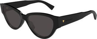 Bottega Veneta Zonnebril - Dames - Zonnebrillen - Zwart - 56 MM - Accessoires