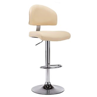 vidaXL Taburete De Cocina Cuero Sint&eacute;tico Color Crema Vidaxl