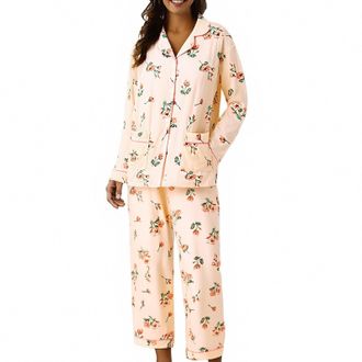 Generic Pyjamas for Women 2 Piece Outfits Womens Fashion Lounge Nightwear Cotton-Like Ladies Pyjamas Sleep & Lounge Women Skin-Friendly Casual Classic Leisure