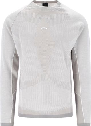 Oakley Grey Latitude Veil Wool-Blend Crewneck Technical Sweater