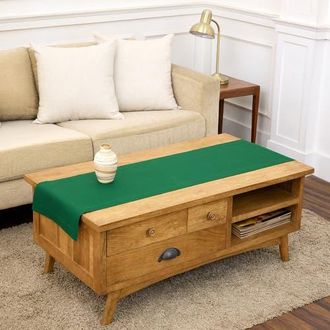 Solino Home Linen Table Runner for Dining Table, Holiday and Everyday Table Decor - Fete in Christmas Green at Nordstrom, Size Xx-Small