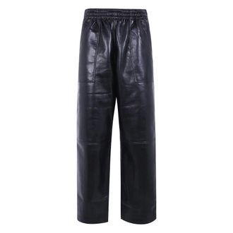 Anine Bing Billy Leren Broek - Dames - Broeken - Zwart - Maat: XS Leer