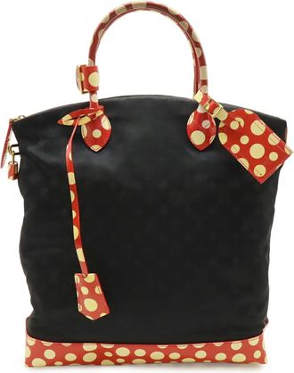 Louis Vuitton Rouge Nylon Patent Leather Tote Bag (Pre-Owned)