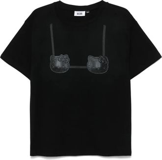 GCDS x Hello Kitty T-shirt con stampa - Nero